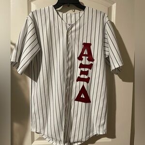 Sorority baseball Jersey
Medium 
White and black